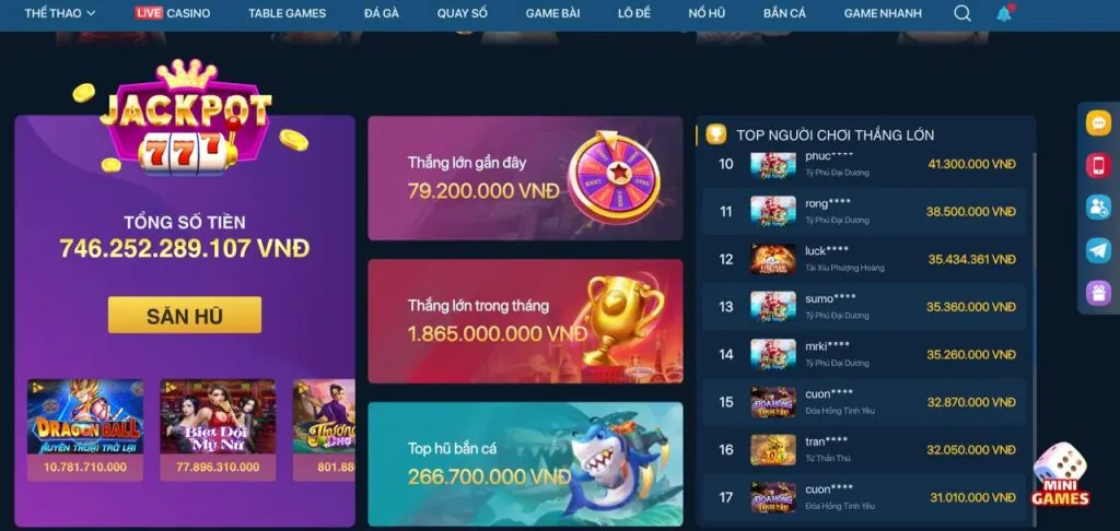 Các sản phẩm game 56win